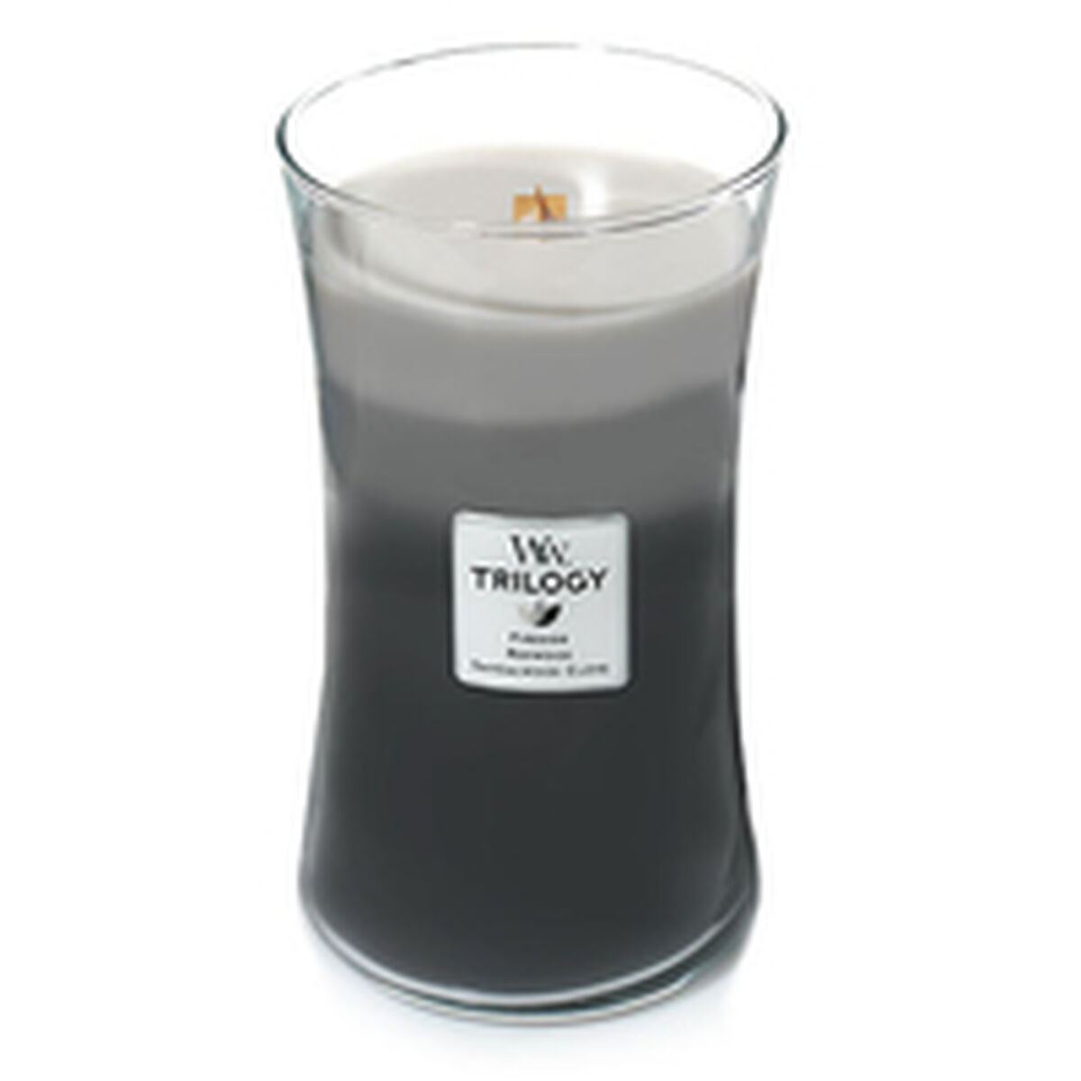Duftlys Woodwick Trilogy Large Hourglass Candles